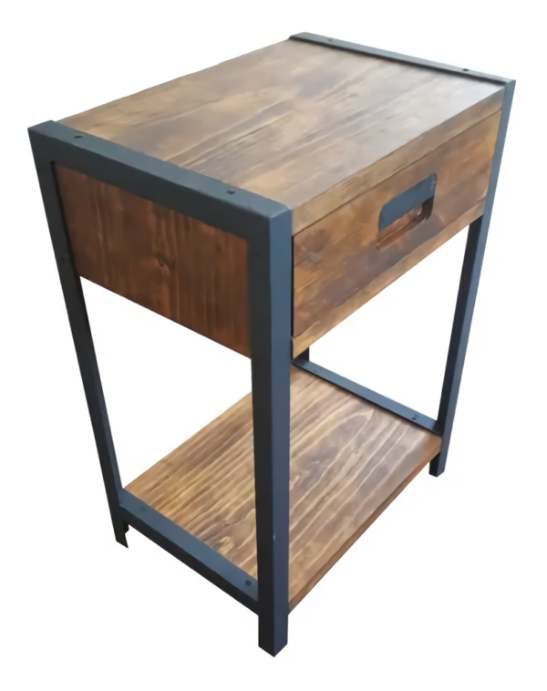 Buro Recamara Con Cajonera Tipo Industrial Minimalista Rusti Muebles