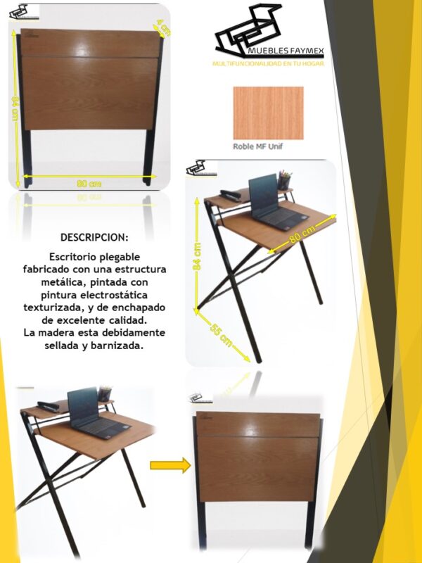 escritorio plegable Muebles Faymex