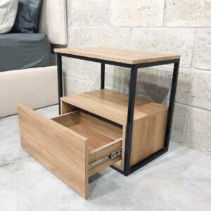 Buro Recamara Con Cajonera Tipo Industrial Minimalista Suela